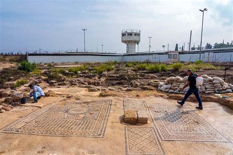 Integrity of Megiddo mosaic the priority, Israel Antiquities Authority ...