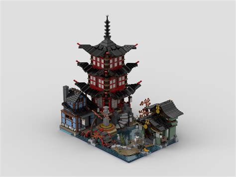 LEGO MOC 70751-1 Temple of Airjitzu Modular MOD by jaredhinton | Rebrickable - Build with LEGO