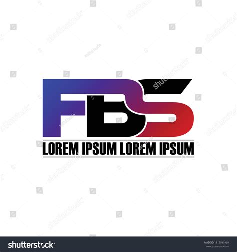 Fbs Letter Monogram Logo Design Vector Stock Vector (Royalty Free) 1812031969 | Shutterstock