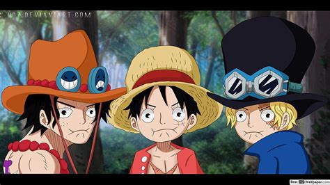 One Piece - Ace, Sabo and Luffy, Brothers HD wallpaper | Pxfuel