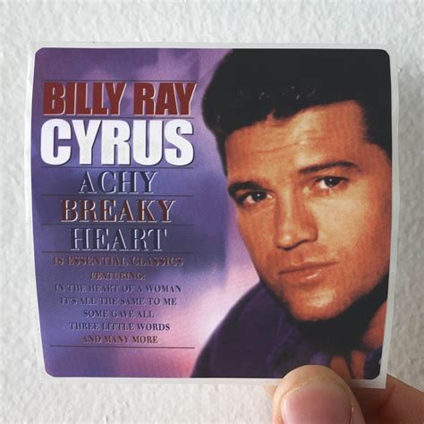 Billy Ray Cyrus Achy Breaky Heart Album Cover Sticker