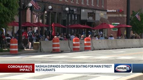 Outdoor seating expanded for restaurants on Main St. in Nashua - YouTube