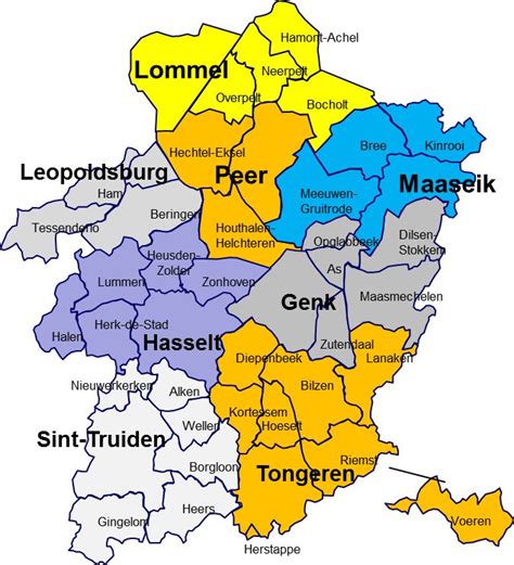 X - kaart → Gemeentefusies Limburg | Kaarten, Stad