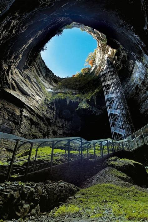 Restaurant nested in the wall of a cave in southern France Had to be closed allegedly because ...