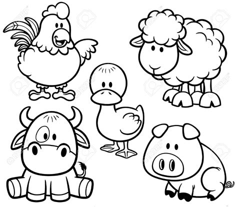 Cute Baby Farm Animal Coloring Pages - Best Coloring Pages For Kids