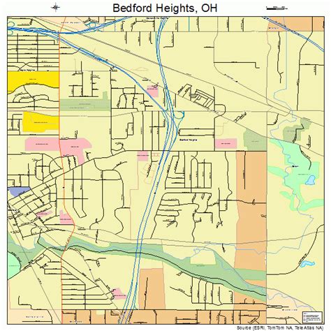 Bedford Heights Ohio Street Map 3904920