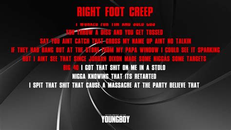 YoungBoy Never Broke Again - Right Foot Creep [Official Lyric Video ...