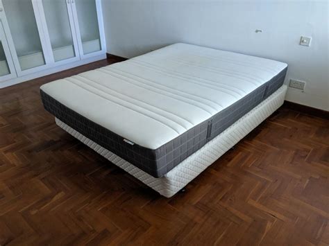 IKEA Hovag Queen Mattress (1 year old), Furniture & Home Living ...