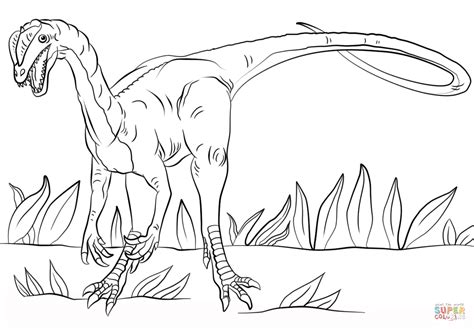 Jurassic Park Dilophosaurus coloring page | Free Printable Coloring Pages