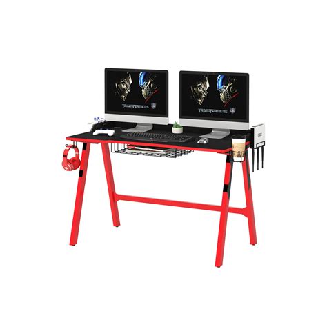 Buy Deluxe Gaming Desk with Dual Monitor Stand - OFX Office