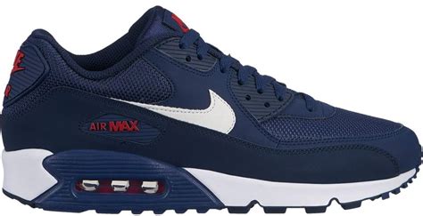 Nike Air Max 90 Midnight Navy University Red White in Blue for Men - Lyst