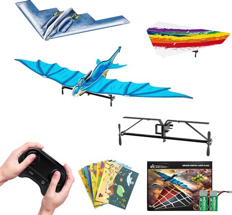 Buy Remote Control Paper Airplane, 2.4GHz RC Plane Easy to Fly, Detachable Motor RC Airplane Kit ...