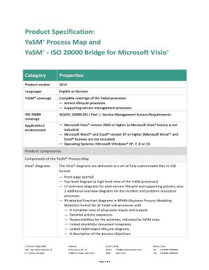 Fillable Online YaSM Process Map and Fax Email Print - pdfFiller