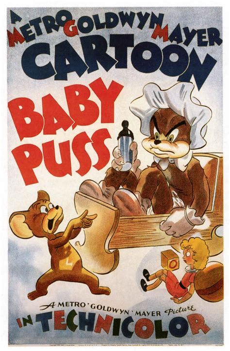 Vintage Posters for the Early ‘Tom and Jerry’ Cartoons in the 1940s ~ Vintage Everyday