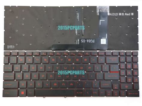 New MSI Pulse GL66 GL76 11UCK 11UDK 11UEK 12UEK 12UGK Keyboard US RED Backlit | eBay