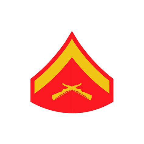 Lance Corporal Red and Gold Rank Insignia Decal – SGT GRIT