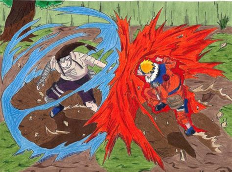 naruto vs. neji by gaara210ai