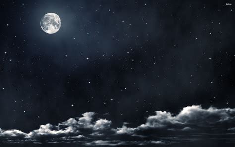 Full Moon and Stars Wallpapers on WallpaperDog