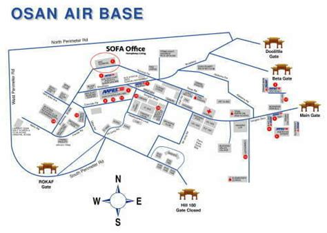 Osan Air Base Korea Map