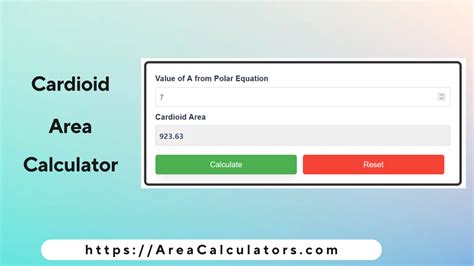 Cardioid Area Calculator - Online Calculators