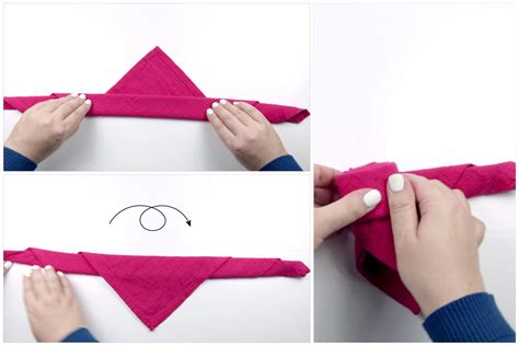 Origami Rose Napkin Photo Tutorial Step By Step Instructions