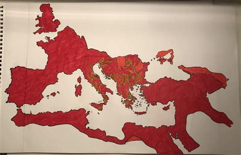 The Roman Empire and other held territories in 117 AD [3837x2478] : r ...