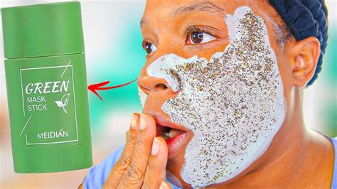 DOES THE MAGIC GREEN STICK MASK WORK?? 😱 - YoutuBeRandom