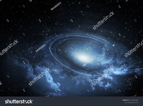 Starfield Galaxy Spiral Background Elements This Stock Photo 1513343108 ...