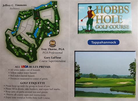 Scorecard - Hobbs Hole Golf Course