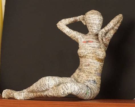 A Paper Mache Sculpture of a Young Woman - Etsy