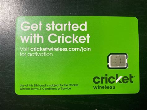 Cricket sim card - cubekum