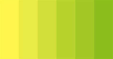 Lemon Yellow-Green Gradient Color Scheme