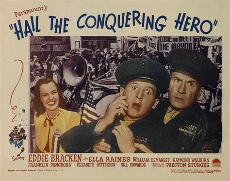 Hail The Conquering Hero. Preston Sturges, 1944. | Preston sturges ...