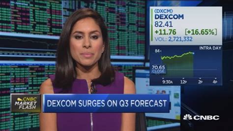 Dexcom surges 16 percent on Q3 forecast