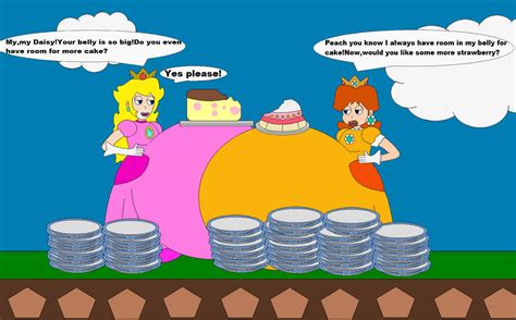 Peach and Daisy's Cake Feeding by Marioman94 on DeviantArt