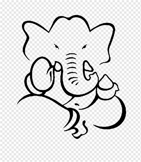 Elephant, Ganesha Drawing Art Painting Sketch, ganesha, white, mammal ...