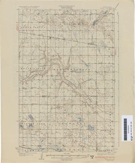 North Dakota Historical Topographic Maps - Perry-Castañeda Map ...