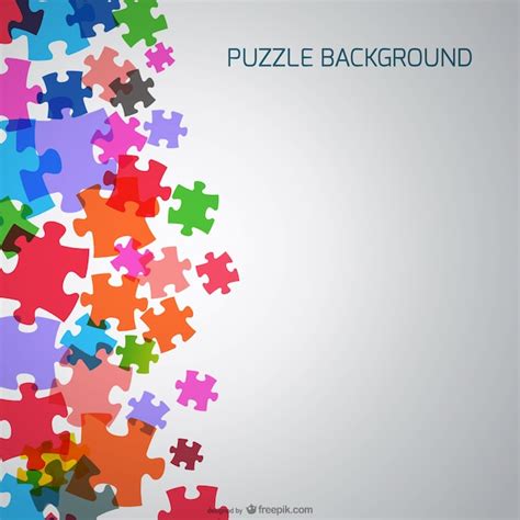 Free Vector | Puzzle pieces background