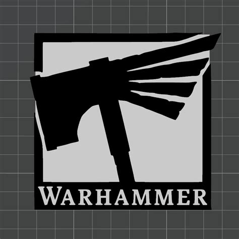 Free 3D file Warhammer Logo -Warhammer・3D printable model to download・Cults