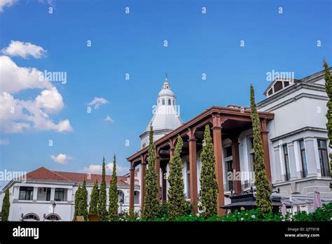 Beautiful aerial view of Plaza Cayala in Guatemala City Stock Photo - Alamy