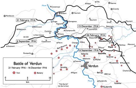 Battle Of Verdun Map