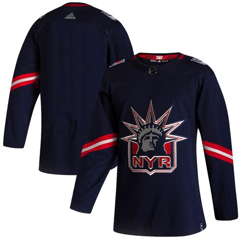 Men's New York Rangers adidas Navy 2020/21 Reverse Retro Authentic Jersey