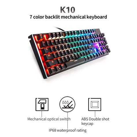 Aliexpress.com : Buy K10 104 Key Mechanical Keyboard USB Wired LED Backlit Axis Gaming ...