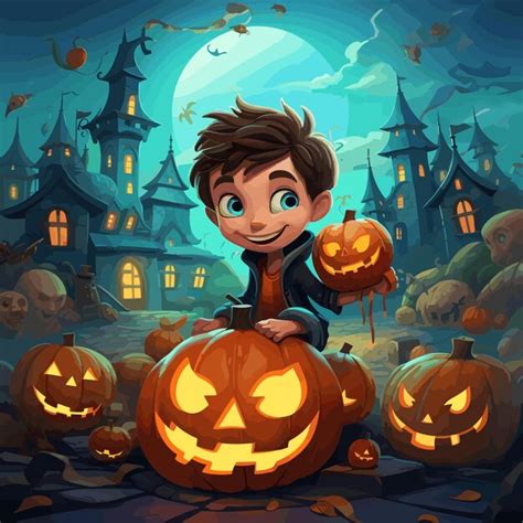 Premium Vector | The art of pumpkin carving halloween's masterpieces