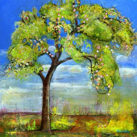 Spring Tree Art Painting by Blenda Studio