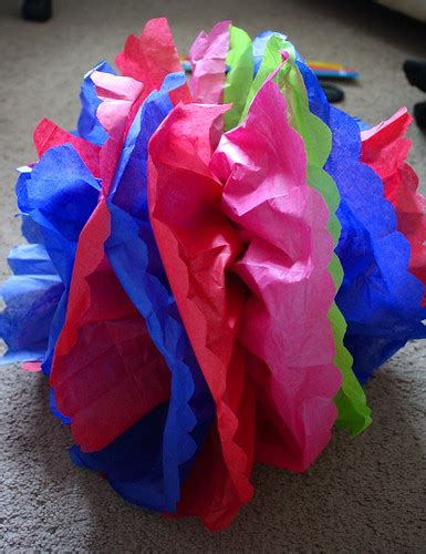 Tissue Paper Flower Ball Decoration How To