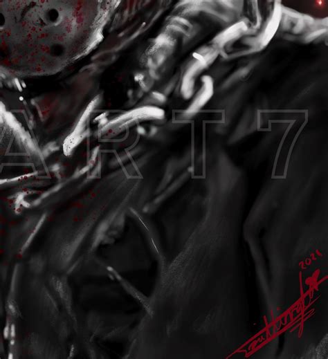 Art & Collectibles Drawing & Illustration Friday the 13th VII digital art Jason Voorhees slasher ...