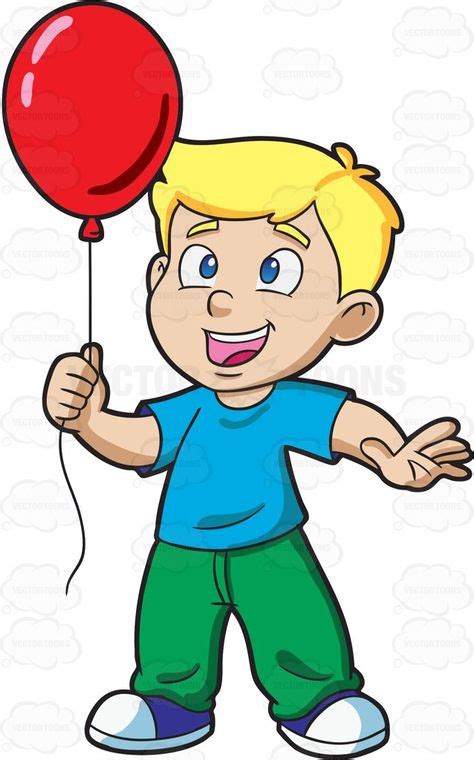 A Young Boy Enjoying His Red Balloon | Marcadores de canto, Ministério infantil, Infantil