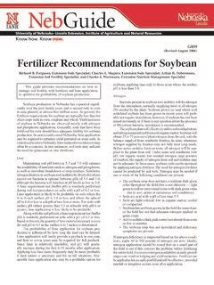 Fertilizer Recommendations for Soybean / fertilizer-recommendations-for-soybean.pdf / PDF4PRO