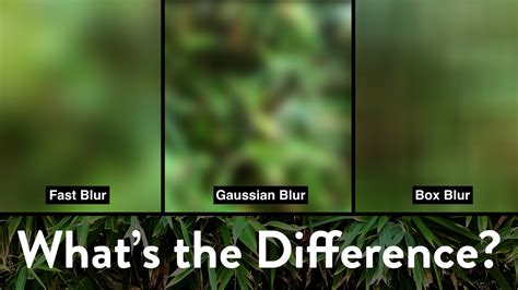 After Effects Tutorial: Gaussian, Fast, & Box Blur :: Behance